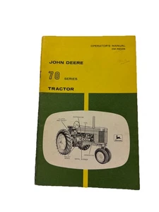 John Deere 70 Tractor OMR2035 Operators Manual Book - Picture 1 of 6
