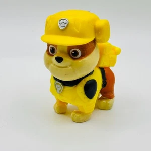 Paw Patrol Rubble Bulldog Construction Pup Yellow Outfit Nickelodeon Figure 2" - Picture 1 of 5