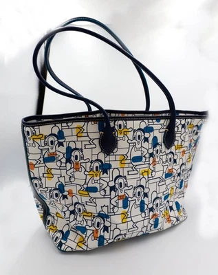 Disney's Donald Duck Dooney & Bourke Tote Bag 90th Anniversary - Image 1 of 4