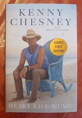 SIGNED Kenny Chesney Autographed Book - Heart Life Music (1st/1st HC, 2025, HOF) - Image 1 of 4