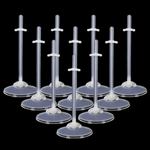 UCanaan 10 Pcs Doll Stands Display Holder for 11.5 Inch Dolls White Transpare... - Picture 1 of 8