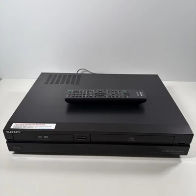 Sony RDR-VX555 VCR DVD Recorder Combo Player with Remote HDMI Tested and Working - Image 1 of 4