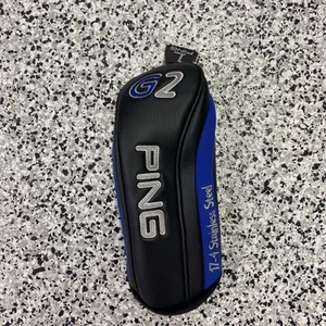 PING G2 Fairway Wood Headcover 17-4 STAINLESS STEEL Black Blue - Picture 1 of 5