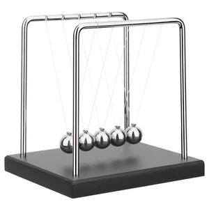 Newtons Cradle Balance Balls Science Physics Gadget Desktop Decoration Kineti... - Picture 1 of 6