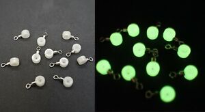PULLEY SLIDER SWIVEL RIG BEADS FOR SEA FISHING RIG ACCESSORIES (15's luminous)