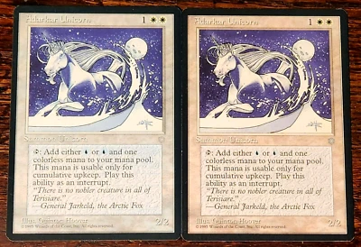 MTG " Miscolor - Blue Misprint " Adarkar Unicorn Ice Age NM Vintage +Fast Ship - Image 1 of 4