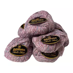 Lotto di 8 filati multi-show Schachenmayr Nomotta rosa ombretto mohair/lana 400 grammi - Foto 1 di 8