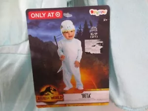 Dinosaur Beta Costume Boys 2T Small Jurassic World Blue Halloween Suit Hood New - Picture 1 of 10