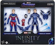 Marvel Legends 6" Avengers Endgame Captain + Rescue Armor 2-Pack Infinity Saga
