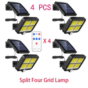 4 PC Solar Split Four Grid Outdoor Lighting Courtyard Intelligent Body Sensing - Picture 1 of 12