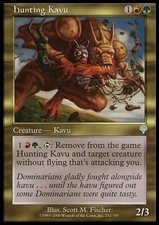 MTG magic cards 4x x4 Light Play, English Hunting Kavu Invasion