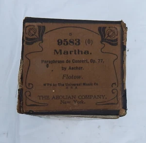 Aeolian 9583 Player Piano Music Roll - Martha - Bild 1 von 2