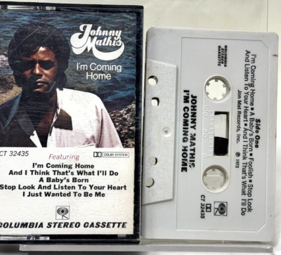 "I'm Coming Home" Johnny Mathis - Columbia PCT 32435 Cassette Dolby B -  VG - Image 1 of 2