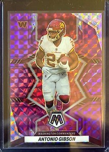 2022 PANINI MOSAIC ANTONIO GIBSON PURPLE PRIZM /49 WASHINGTON COMMANDERS #196 🏈