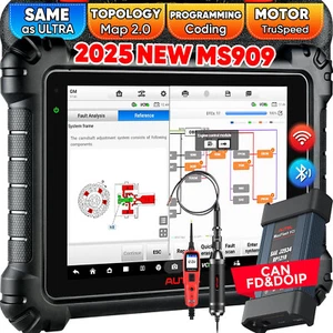 Autel MaxiSys MS909 as ULTRA OBD2 J2534 Programming Car Diagnostic Scanner Tool - Picture 1 of 14