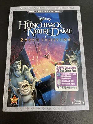 The Hunchback of Notre Dame 1 and 2 (DVD, Disney Double Feature) - Plus Blu-Ray - Image 1 of 4
