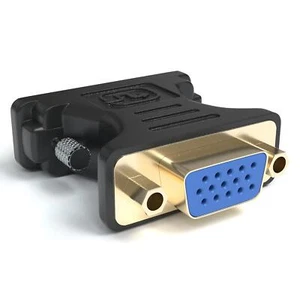 Adaptateur DVI vers VGA 24+5 connecteurs adaptateur moniteur TFT projecteur ordinateur moniteur PC - Photo 1/7