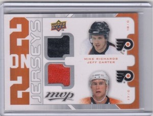2008-09 Upper Deck MVP Two on Two Jerseys Mike Richards/Jeff Carter  ++*S5691