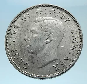 1941 United Kingdom Great Britain GEORGE VI Silver Florin 2Shillings Coin i78104 - Picture 1 of 3