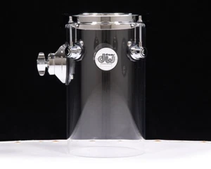 DW Design Series Rata Tom 6x10 w/TB12 - Clear Acrylic - Picture 1 of 4