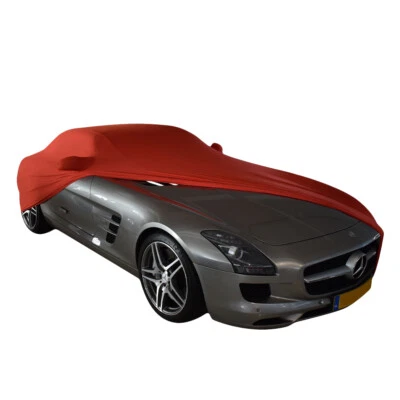 Indoor car cover fits Mercedes-Benz SLS AMG bespoke Maranello Red cover With ... Foto 1 de 4