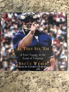 BOOK/AUDIOBOOK CD Bruce Weber Baseball Umpires Sports AS THEY SEE 'EM - Picture 1 of 8