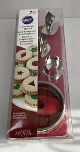 Wilton 7 Piece Linzer Cut-Out Holiday Cookie Cutter Set, 2308-3800 - Picture 1 of 4