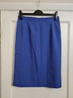 Ladies Size 16 RICHARDS Vintage Midi Skirt Straight Pencil Purple Blue