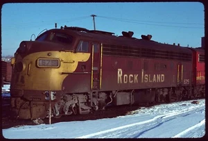 Original Rail Slide - RI Rock Island 675 Blue Island IL 2-1978 - Picture 1 of 1