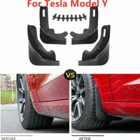 Mudguards Black plastic Mud Flap Flaps Splash Guards For 2020 2021 Tesla Model