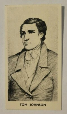 1938 Cartledge Famous Prize Fighters Boxing #3 Tom Johnson (C) - Image 1 of 2