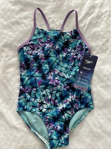 Speedo Youth 1-piece Swimsuit UPF 50+ Chlorine Resistant Size: XS(5/6) - Picture 1 of 6