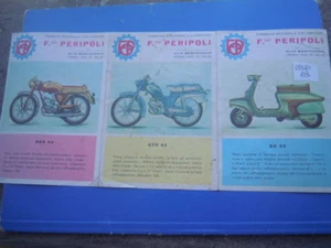 PERIPOLI CICLOMOTORI DEPLIANT A COLORI VINTAGE LEAFLET OLD ORIGINAL - Picture 1 of 5