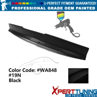 For 10-13 Chevrolet Camaro IKON Style PP Painted #WA848 Black Rear Trunk Spoiler Foto 1 de 4