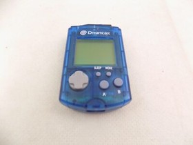 Genuine SEGA Dreamcast DC Clear Blue Visual Memory Card VMU HKT-7000