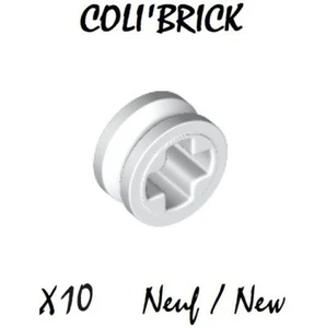 Lego 4265c - 10x Technic bush 1/2 smooth - Blanc White -lot kg NEW NEUF - Picture 1 of 1