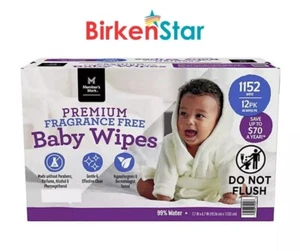 Member's Mark Premium Fragrance-Free Baby Wipes, 12 Packs (1152 ct.) Great Price - Picture 1 of 5