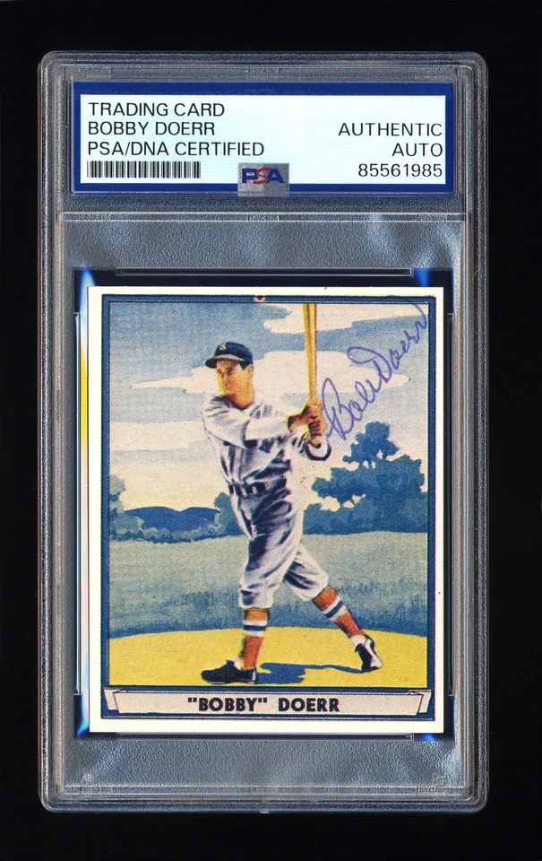 BOBBY DOERR SIGNED 1941 PLAY BALL REPRINT CARD PSA/DNA AUTOGRAPHED RED SOX - Image 1 of 2