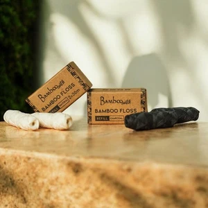 Bamboo Floss Refill Packs (2 PCS) | Charcoal or Mint Infused | Natural Floss - Picture 1 of 7