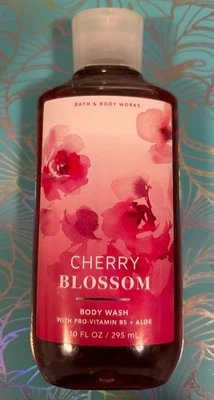 BATH & BODY WORKS CHERRY BLOSSOM BODY WASH 10 oz. & RARE * AUTHENTIC - Image 1 of 2