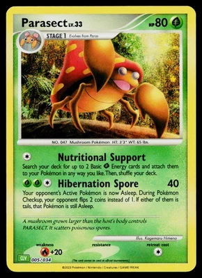 Parasect 005/034 Trading Card Game Classic Classic Collection - Image 1 of 2