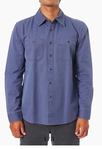 Katin Men's Coast CPO Shirt - Washed Blue Men’s Medium NEW - Picture 1 of 3
