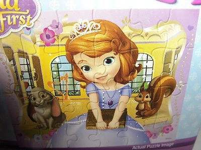 Sofia The First,24 Piece Junior Puzzle`15 X 12 1/2 Inches- New- Free To US - Image 1 of 3