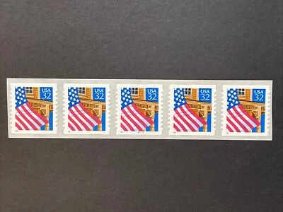 US PNC5 32c Flag Over Porch Stamp Sc# 2915D Plate 11111 MNH - Image 1 of 3