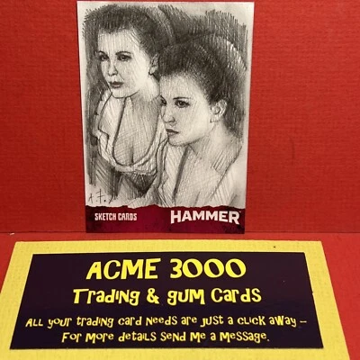 Unstoppable HAMMER Horror Series 1 ANDY A FRY Sketch CASE TOPPER Card SK1 - A - Image 1 of 2