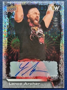 2022 AEW Lance Archer PYRO AUTO /25 Trading Card Upper Deck Mint #74140 - Picture 1 of 2