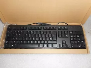 NEW Genuine Dell DJ484 Black USB Canadian French Multilingual Keyboard - Picture 1 of 2
