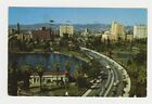 CA Postcard Wilshire Blvd - General Douglas Mac Arthur Park - Los Angeles vtg 3