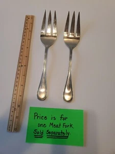 Towle Germany 18/8 Stainless 9.25" Meat Fork Beaded Antique EUC - Picture 1 of 12
