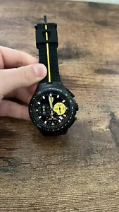 Ferrari Scuderia Chronograph Stainless Steel Quartz 44MM Black Dial Men's Watch - Picture 1 of 3